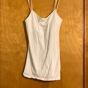 white tank top